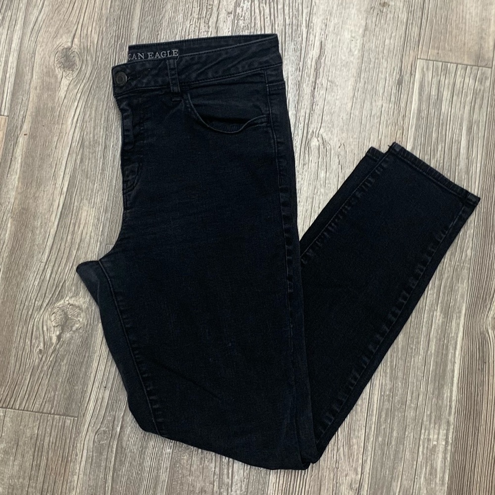 Black American eagle jeggings
